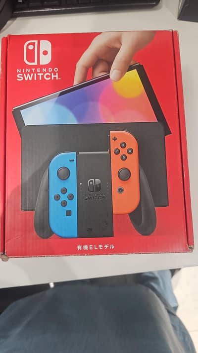Nintendo Switch oled with Minercraft