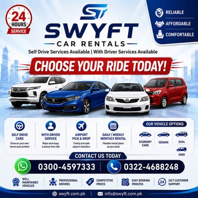 Car Rental Services with out driver, Rent a car |Self Drive rent a car
