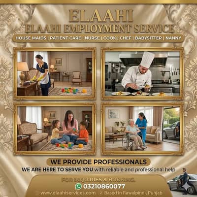 Maids / House Maids / cook / House chef / Baby Sitter maid available