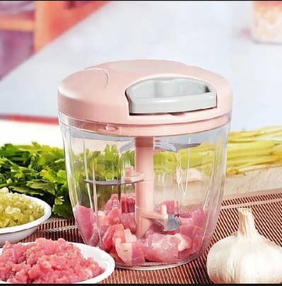 Chopper  900ML Manual Chopper | 5 Blades | Kitchen Vegetable Chopper