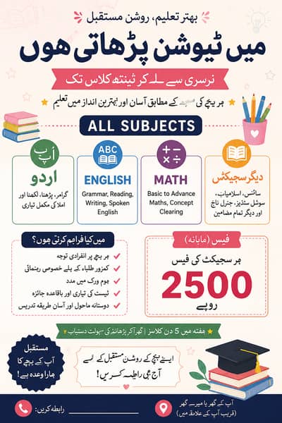 Online subject teacher