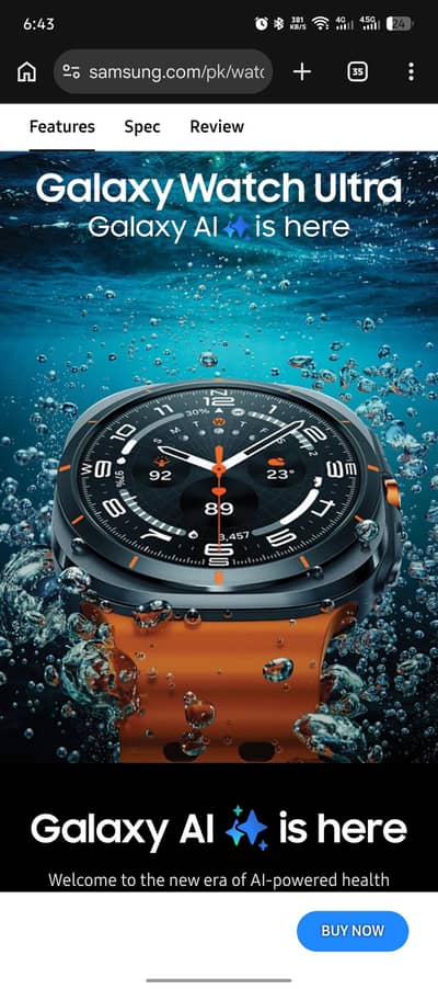 Samsung galaxy watch ultra 2025 edition grey LTE eSim support