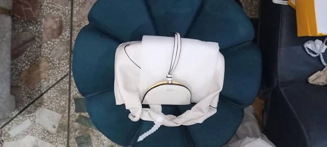 Original Fendi Moonlight Bag (White) - With Box & Authenticity Card