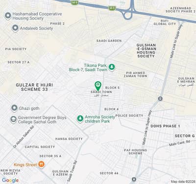 Saadi Town B-7 Extension 88 Sq Yard Commercial Plot For Sale