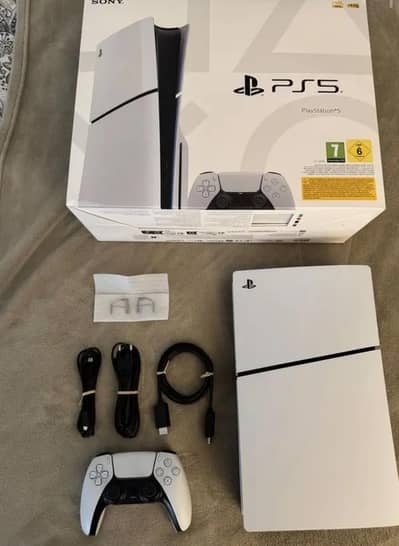 PS5 SLIM DISC EDITION  1TB with 2 Wireless Controllers