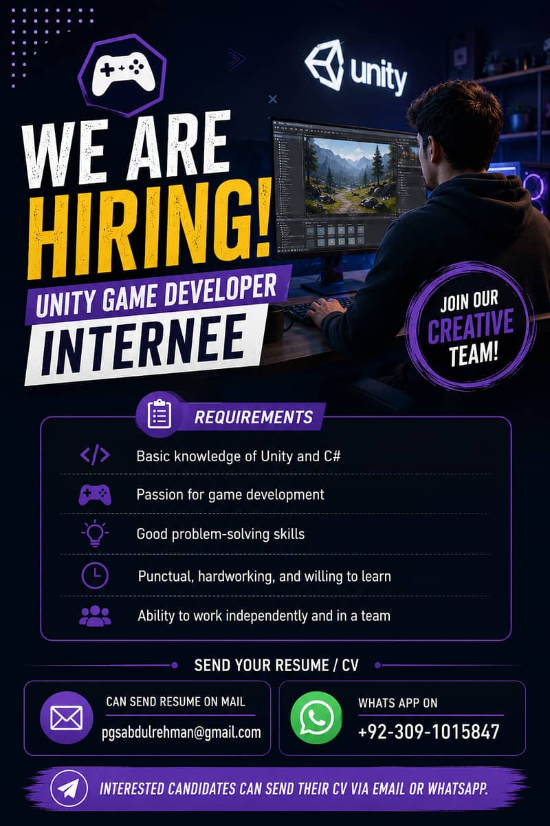 Unity Game Developer Intern 0