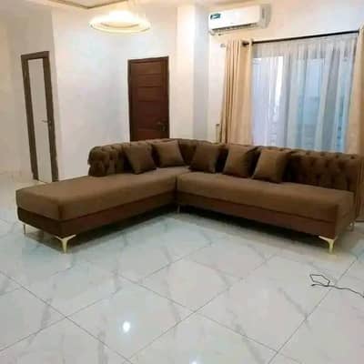 Brand new l shape sofa in towl fabric