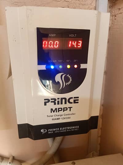NECAO Solar 370Watt +Prince 60 Amp MPPT