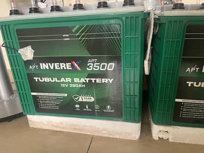 Inverex Tall Tublar battery 280AH APT3500