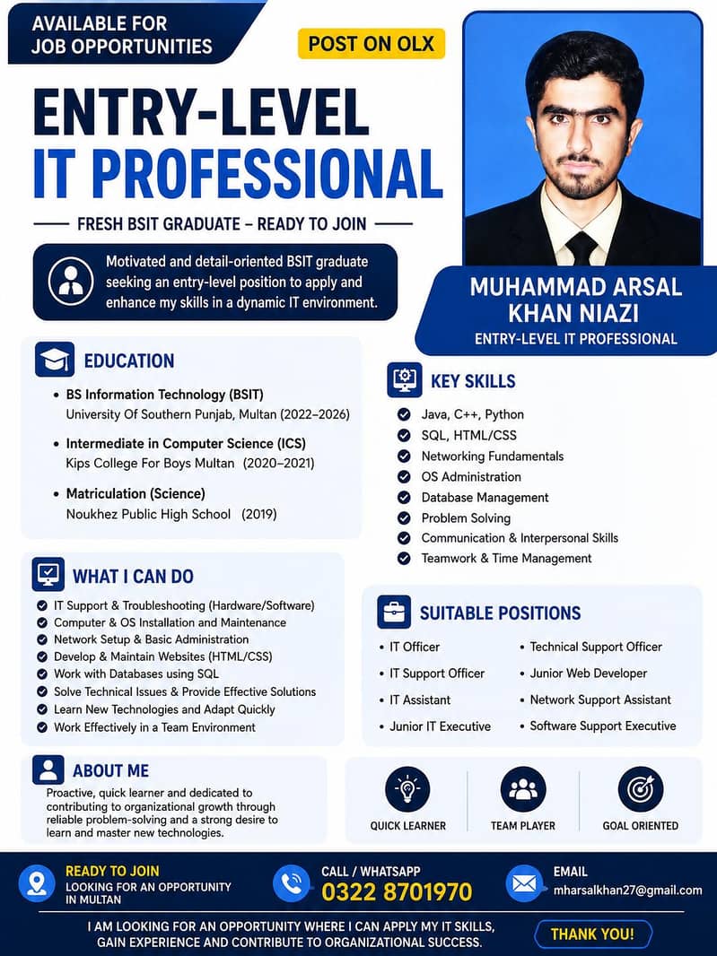 IT Relevant (IT Support, IT Engineer ,IT Assistant) oretc 0
