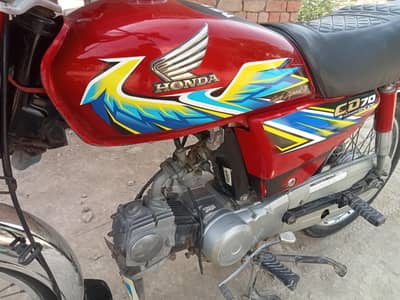 Honda CD 70 20/21 model total genuine condition documents clear all ok