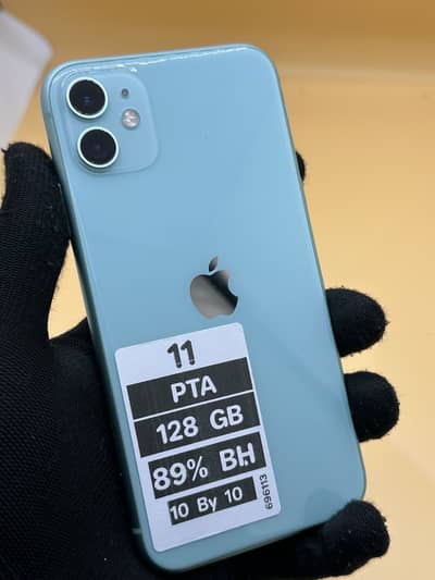 Apple iPhone 11 dual sim PTA APPROVED 89% Battery Health 10 by 10