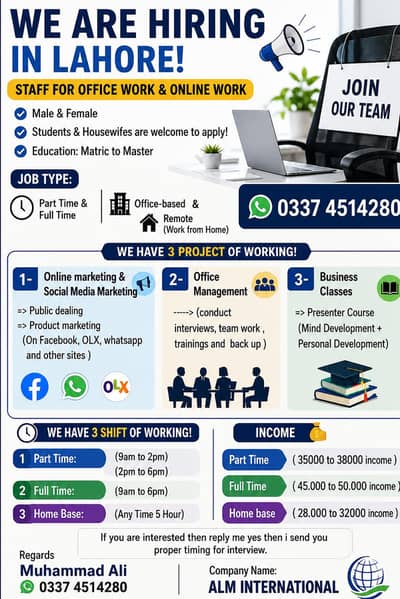  ALM Pakistan Hiring - Apply Now 