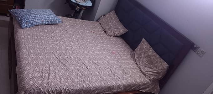 bed with mattress