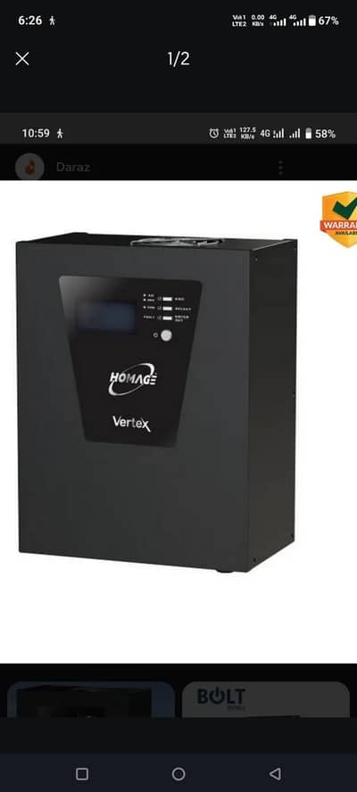 1500 watt barind new soler inveter