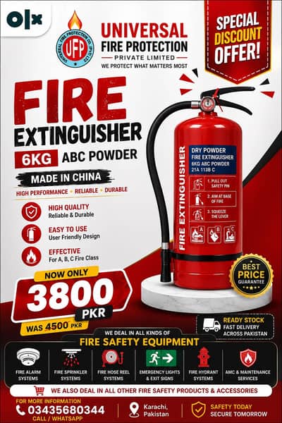Fire Extinguisher, Fire Pump, Cylinder, Smoke Detector, Fire Alarm