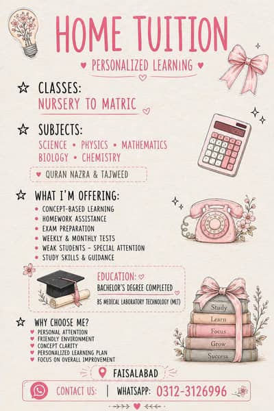 femal home tutor