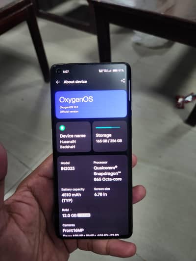 One Plus 8 Pro Dual Sim Pta Approved 12+12 256GB