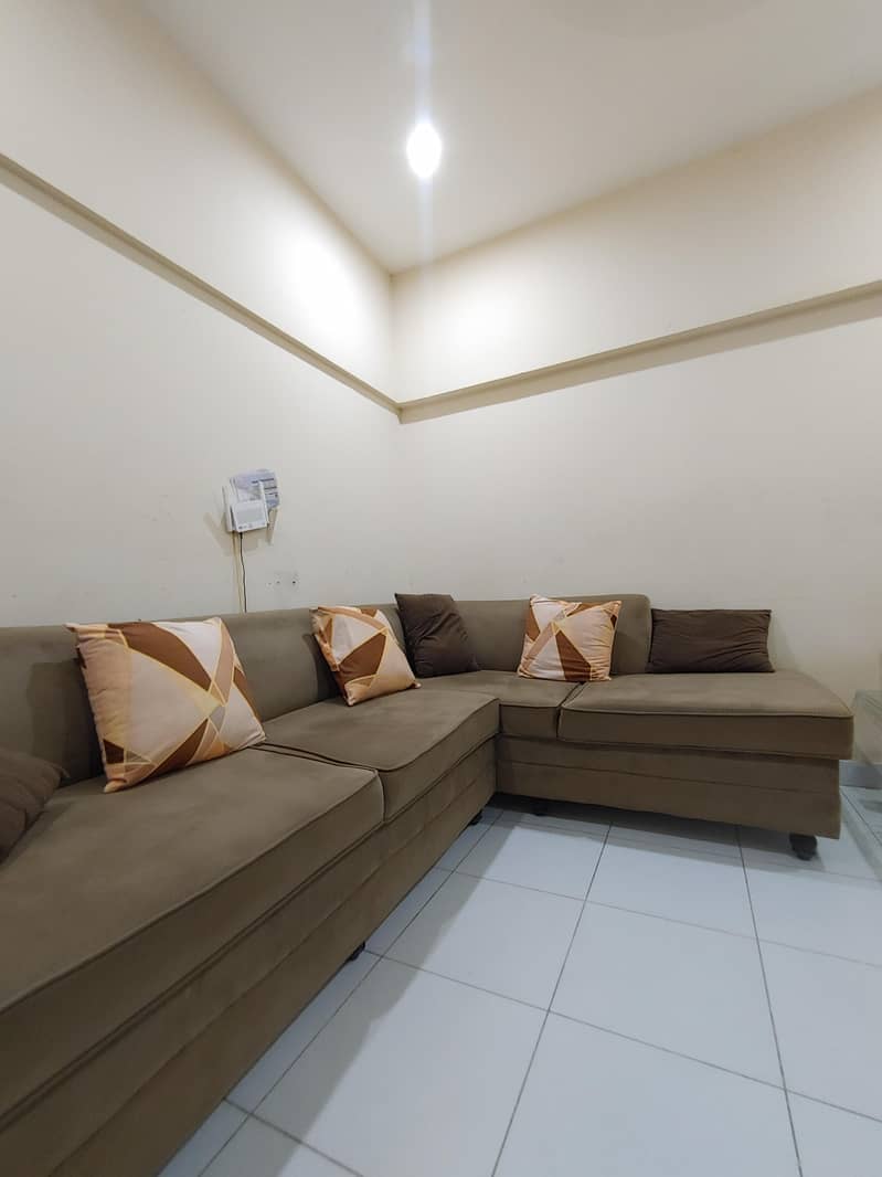 L shape sofa set 1