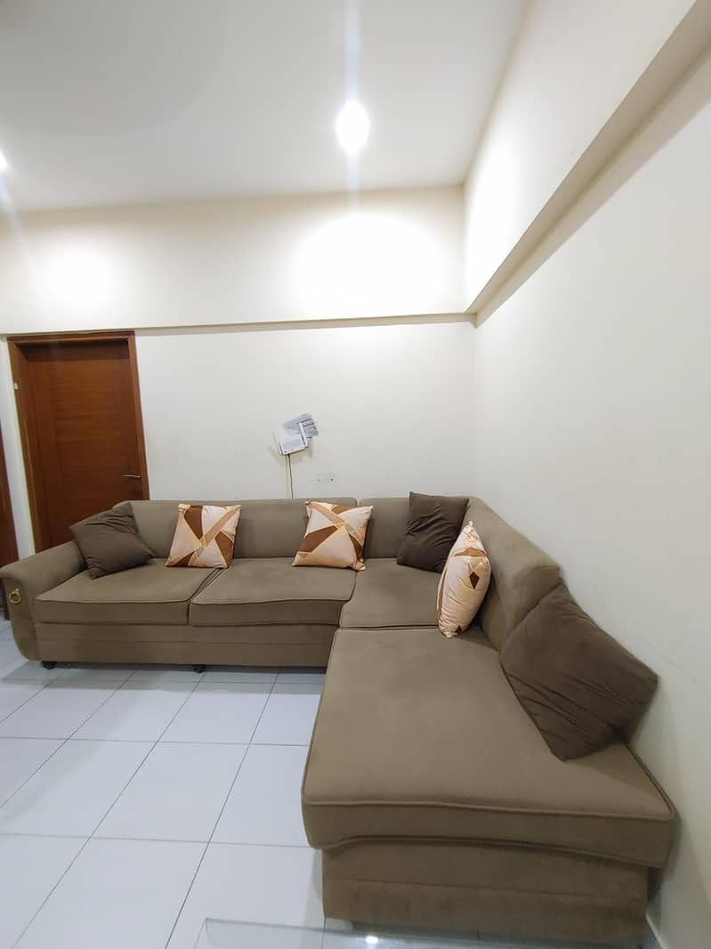 L shape sofa set 3