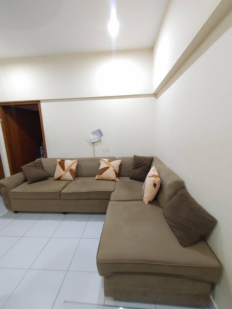 L shape sofa set 4