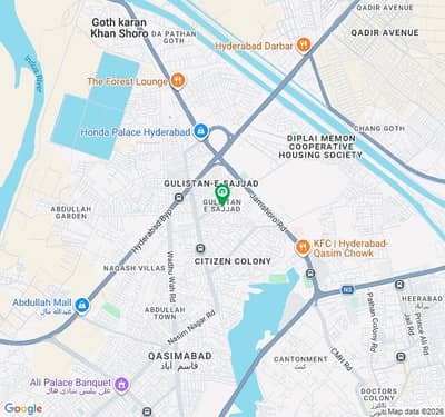 1355 Sq Yards Prime Commercial Corner Plot for Sale Gulistan-e-Sajjad, Hyderabad