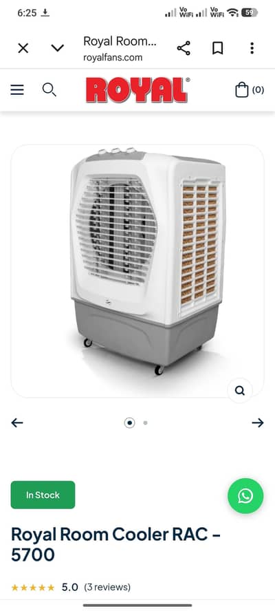 Royal Family Size Aircooler 5700 Model With Stand