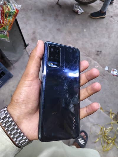 OPPO A54 with original box 4 gb ram 128 gb memoryd