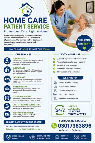 HOME CARE SERVICES – PROFESSIONAL & TRUSTED CARE