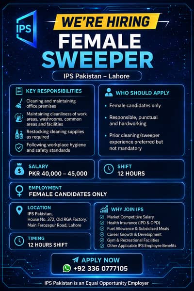 Office Cleaner / Sweeper/House keeping