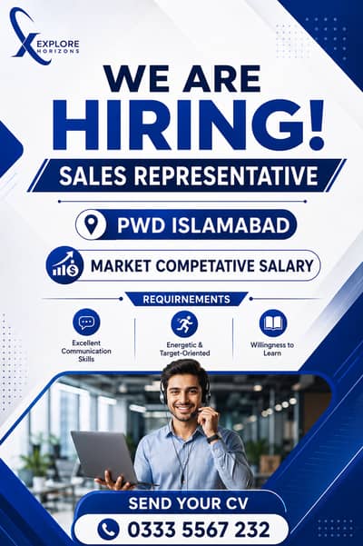 WE ARE HIRING — SALES EXECUTIVE