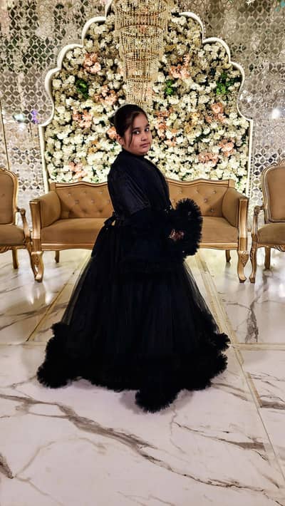 Cinderella black heavy long frocks