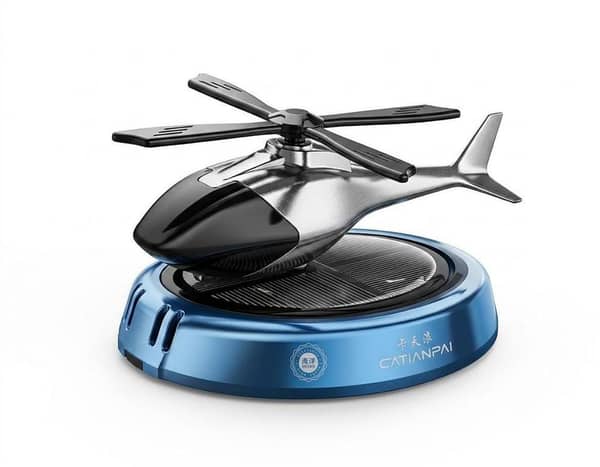 Helicopter Solar Powered Dashboard Perfume