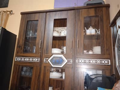 Wooden Crockery Showcase – Good Condition