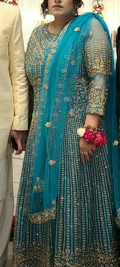 long fancy bridal maxi