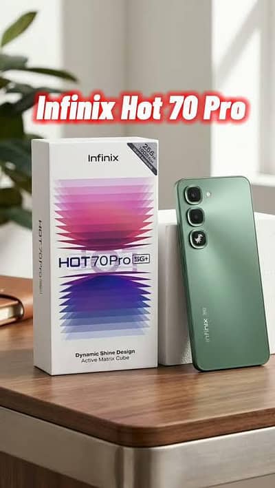Infinix hot 70 pro 8/128 with complete box