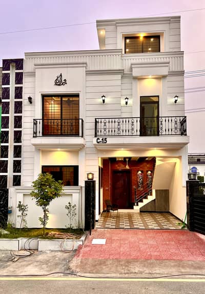 Brand New House For Sale Back Open Park. C block