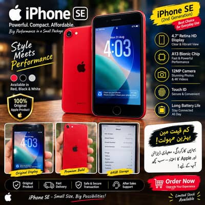 Apple iPhone SE | Second Generation| 64 GB | Total Genuine| Back Break