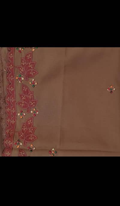 Brand New Ladies Chadar – Beautiful Brown Embroidery