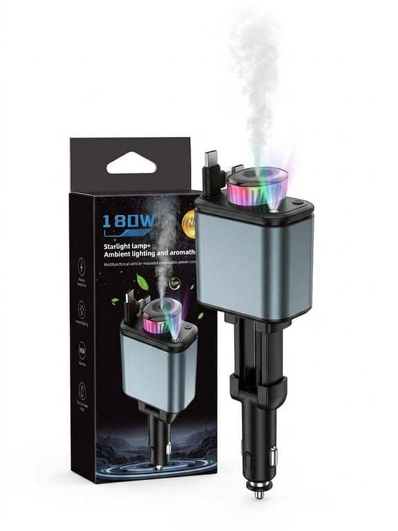 Smart Car Ambient Light + Perfume Diffuser Charger