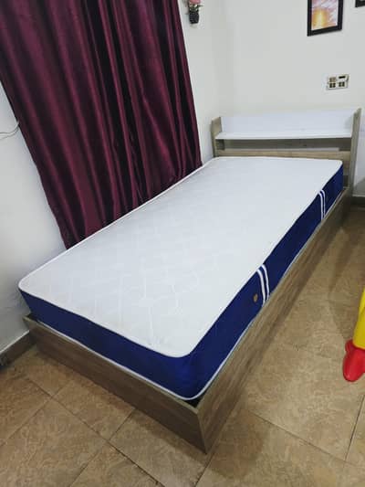 Habitt Single Bed with Spring Mattress