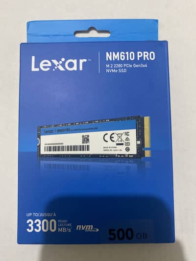 Brand New Nvme SSD Gen 3  500 GB |  Lexar NM 610 Pro