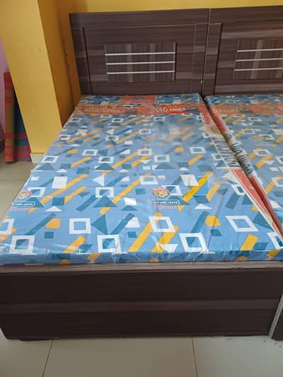 2 single bad without mattress