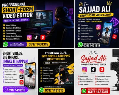 Professional Short-Form Video Editor | Reels, TikTok & Shorts