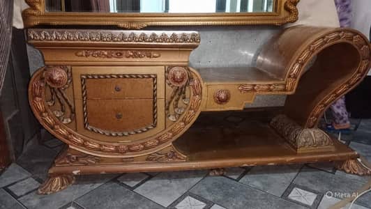 Dressing Table with Two drawer with out Mirror.