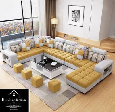 8.5 seater Big size  U shape sofa | wooden sofa | L shape sofa set