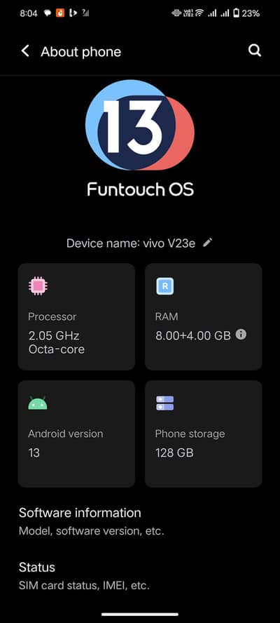 VIVO V23e