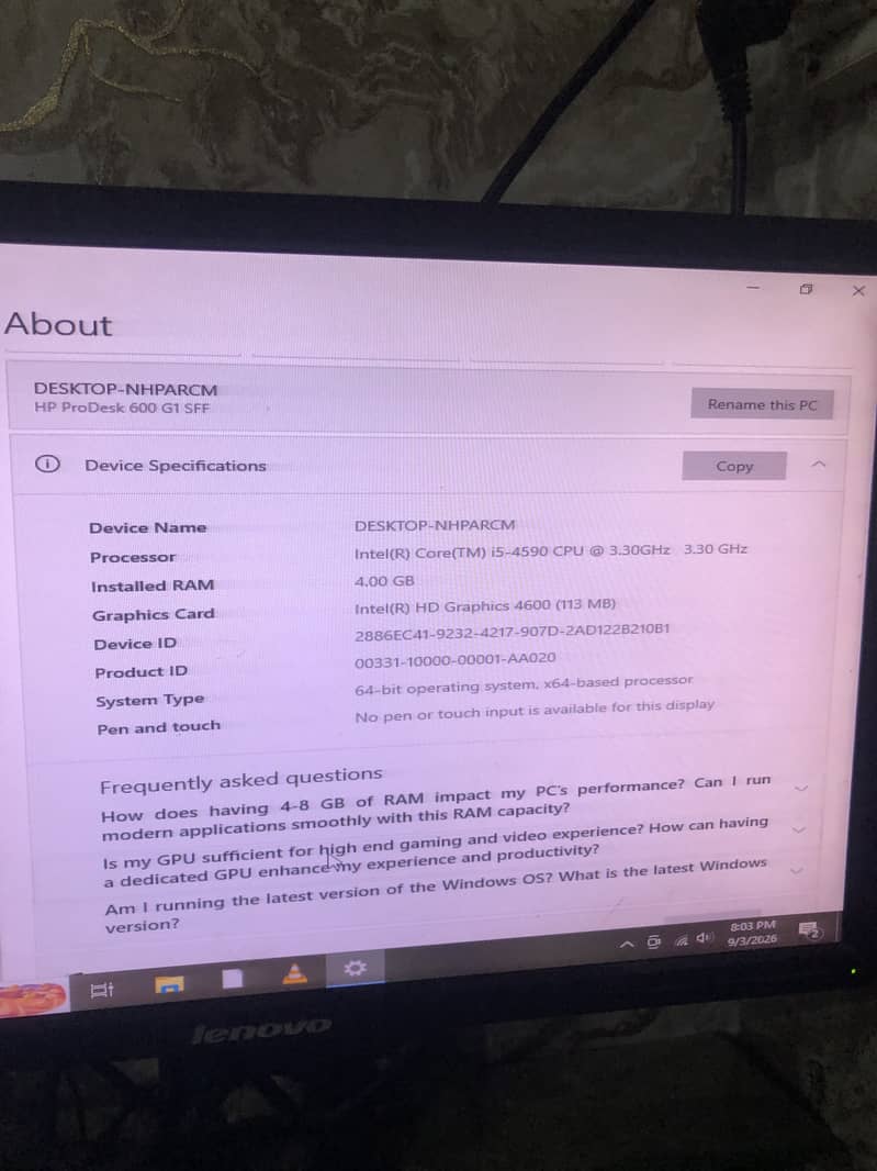 Computer HP-i5 4