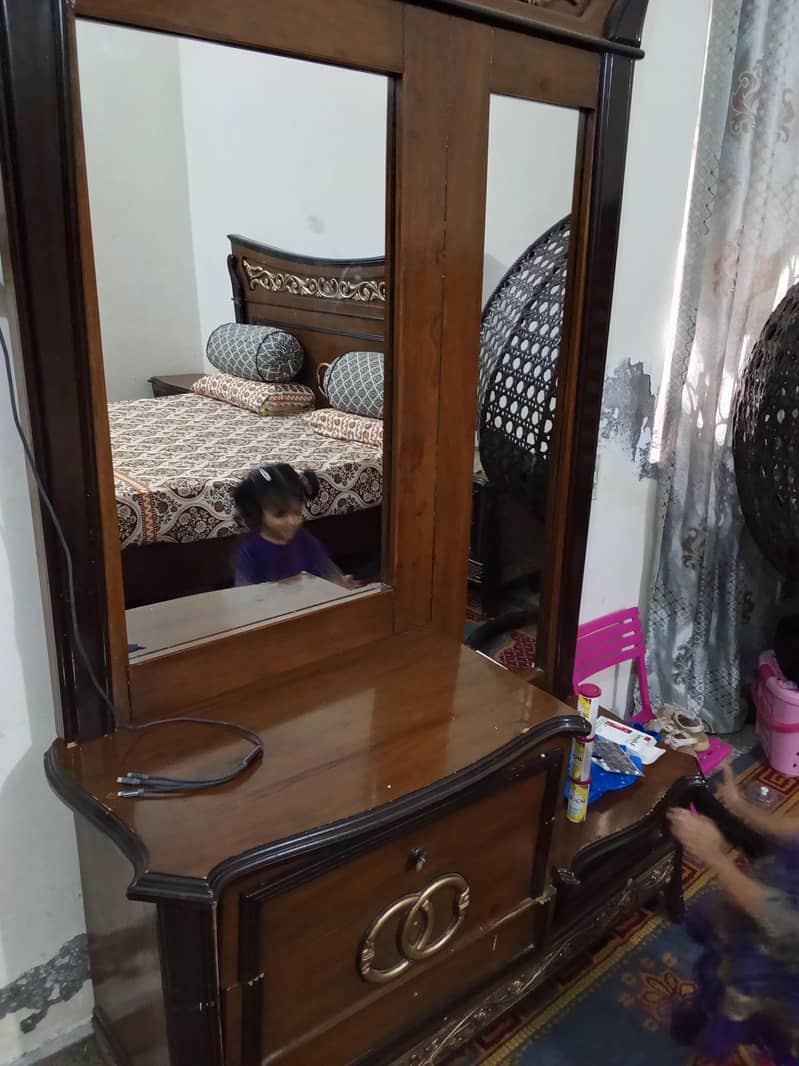 bed set king size bed dressing table side table 1