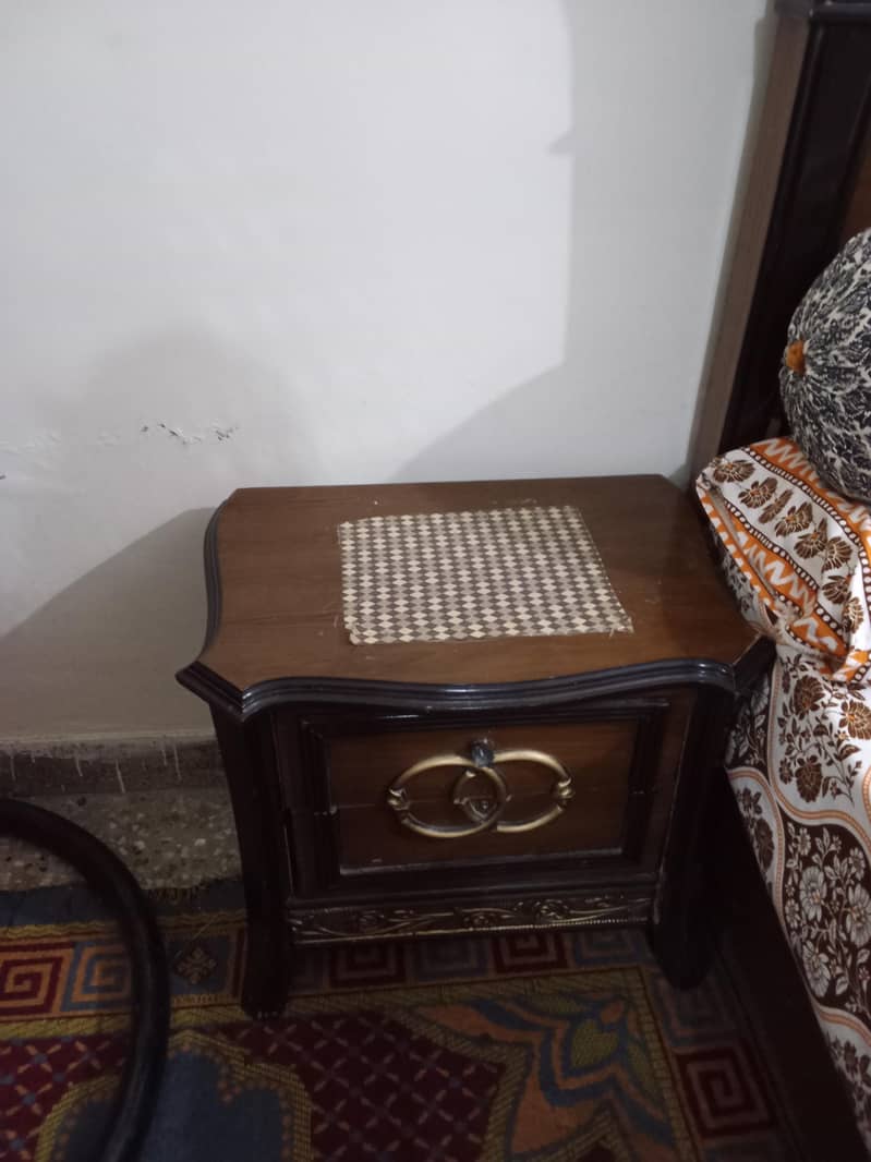bed set king size bed dressing table side table 2